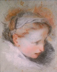 Cabeza de una mujer, 1568-1569