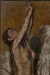 Muchacha desnuda, detalle