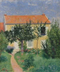 El tejado rojo, c.1882-83 (óleo sobre lienzo)