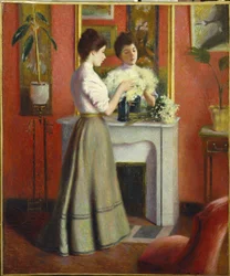 Mujer ante un espejo