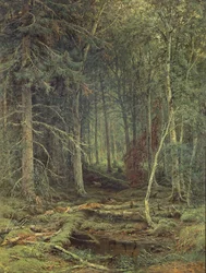 Pantano en el bosque, otoño, 1872