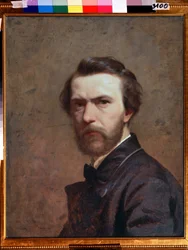 "Autorretrato" Pintura de Feodor Andreevich Bronnikov (1827-1902) 1860-1870 Humo. 61x48 km Galería Estatal Tretyakov Moscú