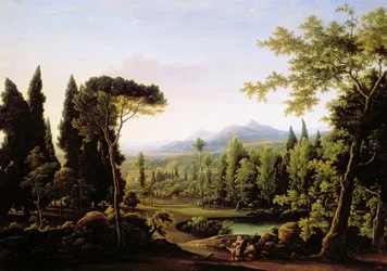 Vista de la Villa de Adriano cerca de Roma