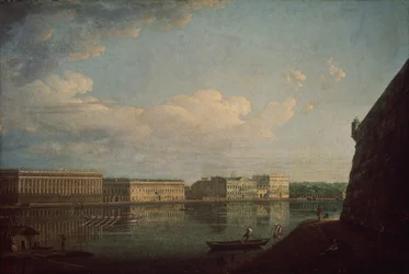 El malecón del palacio visto desde la Fortaleza de Pedro y Pablo, 1794