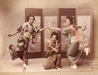 Chicas bailando c.1895 (foto)