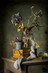 Naturaleza muerta vintage con productos secos