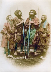 Grupo de personas Ainu, Japón
