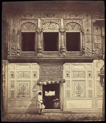 Interior del Templo Sikh con Mosaico de Mármol