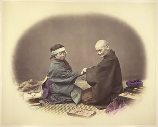 Médico y paciente japoneses