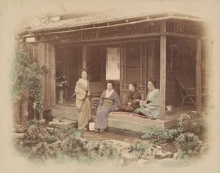 Mujeres japonesas en una casa privada