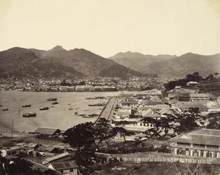Vista panorámica parcial de Nagasaki