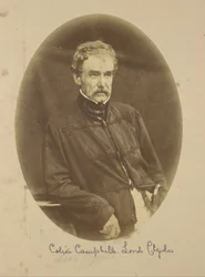Retrato de Sir Colin Campbell Lord Clyde, Comandante en Jefe en India