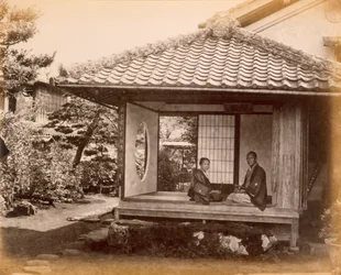 Lugar de parada del magnate en el Tocaido Hasa, 1868