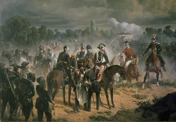 La batalla de Goito (óleo sobre lienzo)