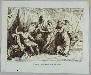 Aquiles cede a Briseida
