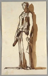 Estatua femenina antigua
