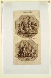 Nacimiento de Baco; Banquete de Baco y Ariadna