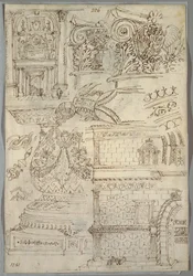 Estudio Decorativo; Verso: Estudio Anatómico