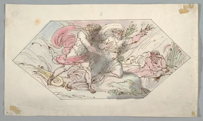Dibujo, Apolo y Dafne, 1796-98