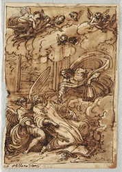 Éxtasis de Santa Teresa después del círculo de Francesco Albani