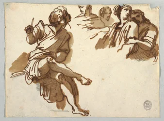 Cinco figuras del Parnaso de Rafael Sanzio