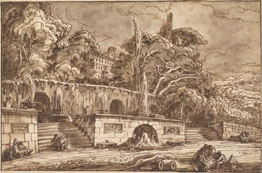 Capricho paisajístico con la Villa d