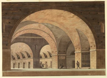 Diseño de escenario, interior de prisión