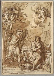 La Anunciación, estudio después de Orazio Samacchini, Forli