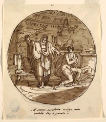 El Sumo Sacerdote Castiga a una Virgen Vestal, Sala de Numa Pompilio, Palazzo Milzetti, Faenza
