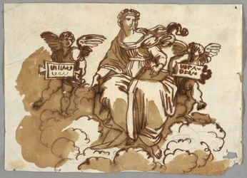 Teología, después de Rafael Sanzio, Stanza della Segnatura, Vaticano