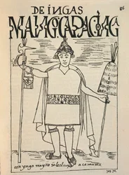Representación de Manco Capac, el legendario fundador inca del Reino de Cusco y figura de la mitología inca