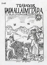 El mes de junio, cosecha de las patatas