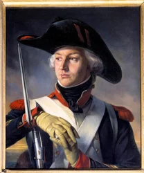 Retrato de Jean Andoche Junot (1771-1813) en Sargento Granadero, Duque de Abrantes. Pintura de Henri Felix Philippoteaux (1815-1884) 1792