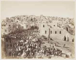 Entrada de los peregrinos en Belén... Palestina #899