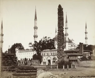 Mezquita de Amedieh y Obelisco en Constantinopla
