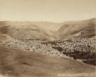 Vista panorámica de Zahleh, Siria
