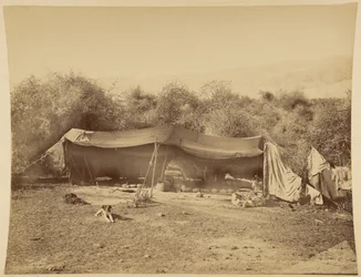 Tienda de beduinos nómadas, Palestina