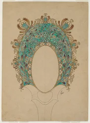 Diseños para un espejo de mano, c. 1900-1902