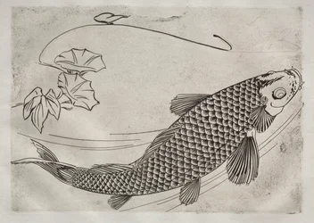 Servicio de cena Rousseau: Gran pez en estilo japonés no. 19, 1866