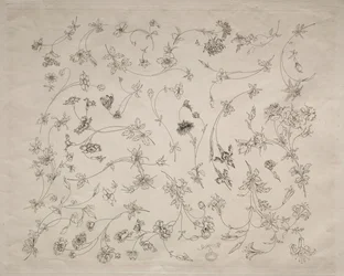 Diseños de flores para platos y bordes no. 14, 1872