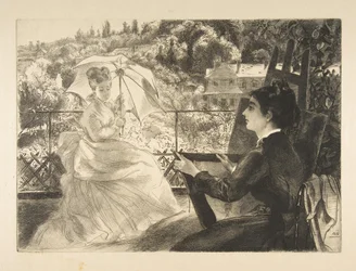 La terraza de la Villa Brancas, 1876
