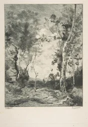 Le cheval blanc, 1858