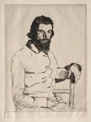 Retrato de Meryon, sentado