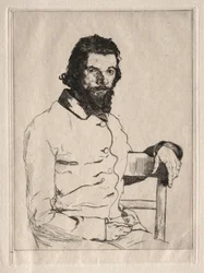 Retrato de Meryon, sentado