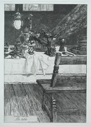 La mesa (después de H. Leys)