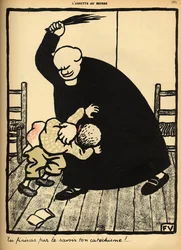 Un sacerdote golpea a un niño, de 