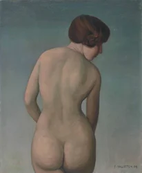 Mujer desnuda de espaldas