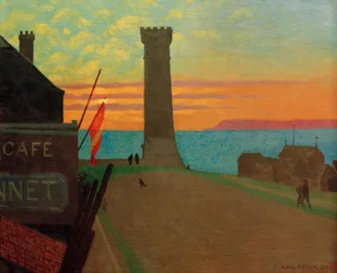 El viejo faro en Honfleur