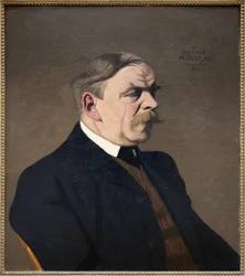 Retrato de Octave Mirbeau (1848-1917), Escritor, periodista francés, Pintura al óleo de Félix Vallotton (1865-1925), realizada en 1902. Fotografía, KIM Youngtae, Grenoble, Musee de Grenoble.