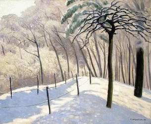 Paisaje nevado en Bois de Boulogne, 1905